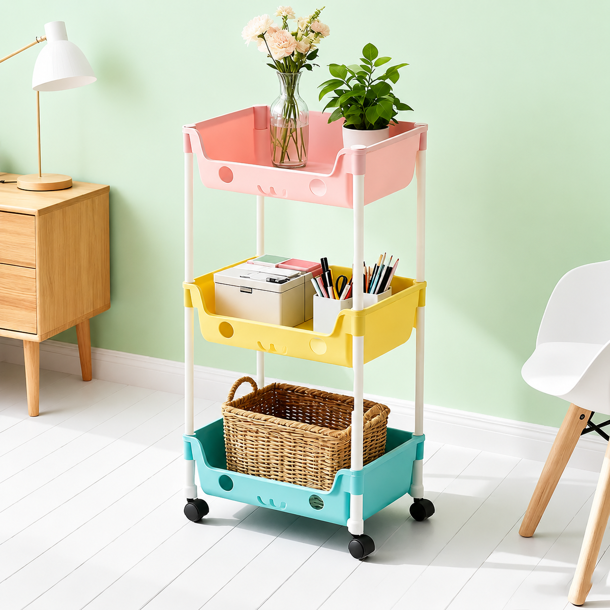 3/5-Tier Multifunctional Storage and Organizing Rack